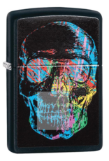 ZIPPO ZIPPO COLORFUL SKULL BLACK MAT