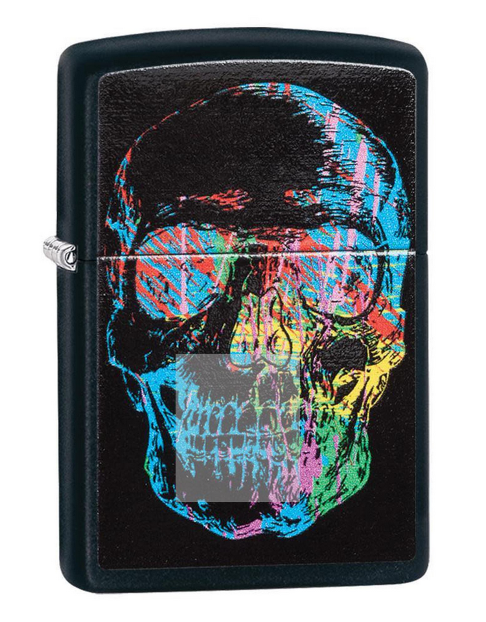 ZIPPO ZIPPO COLORFUL SKULL BLACK MAT
