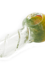 GLASS SPOON - RASTA - 4in / 10cm