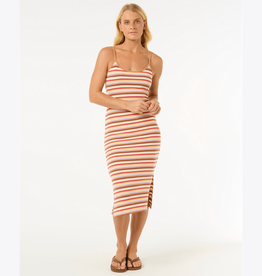 RIPCURL BOBBI STRIPE MIDI DRESS