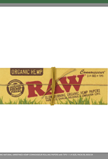 RAW RAW ORGANIC NATURAL UNREFINED HEMP CONNOISSEUR ROLLING PAPERS with TIPS 1 1/4 SIZE