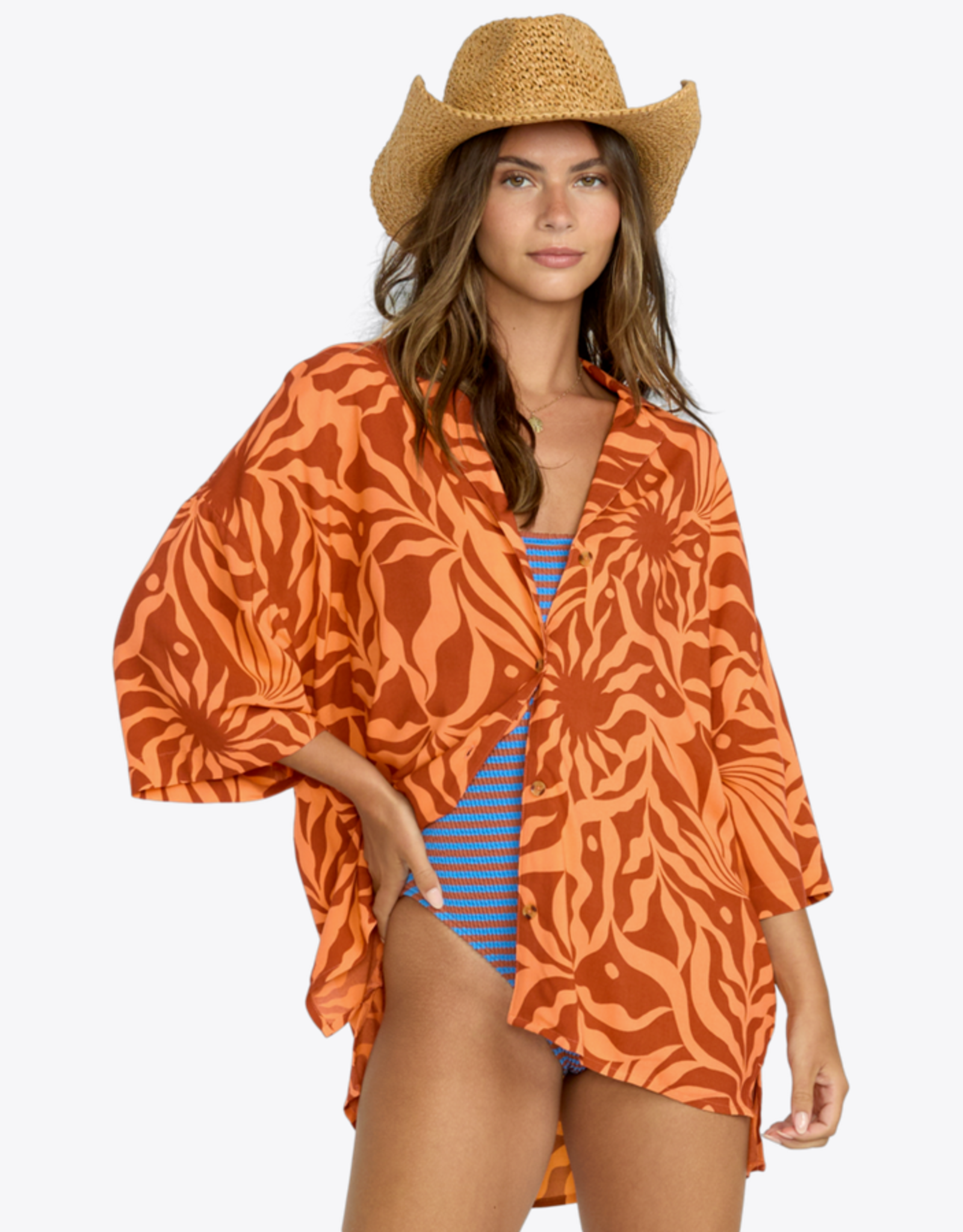 Billabong BEACH SIDE PRNTD SS WVN