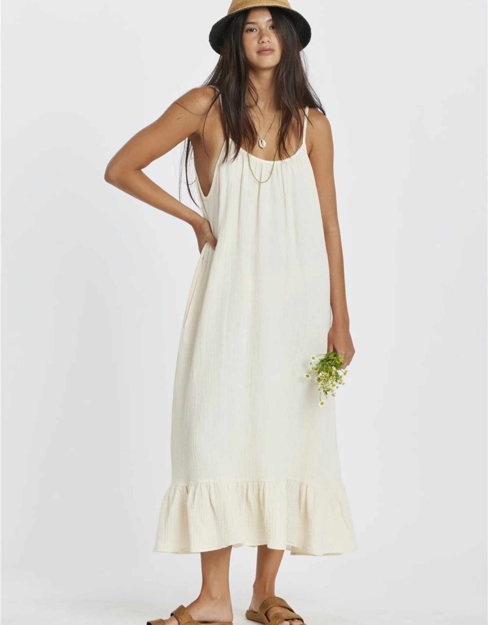 Sisstrevolution Beach Cruiser Woven Tank Dress