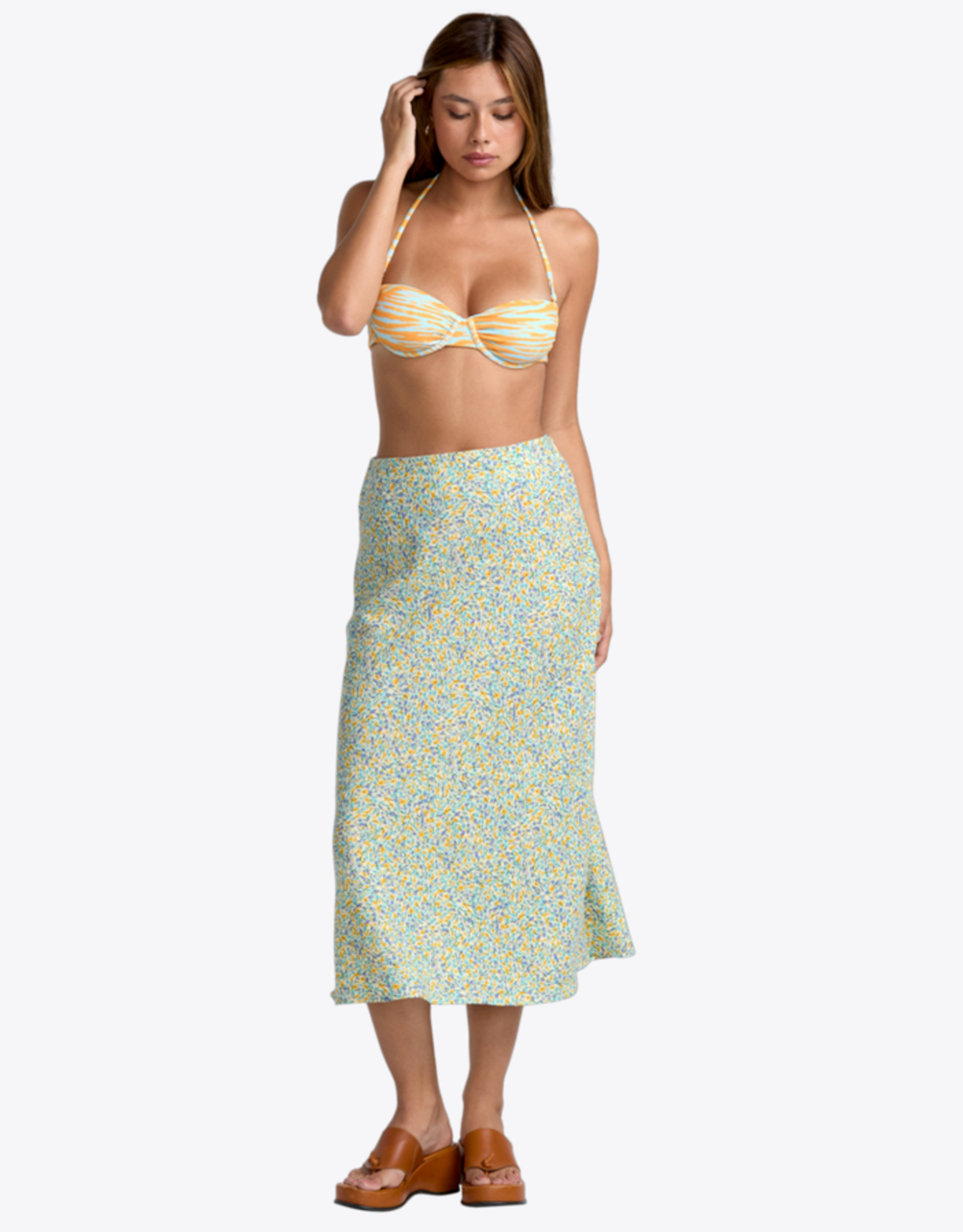RVCA ANNIKA MIDI SKIRT