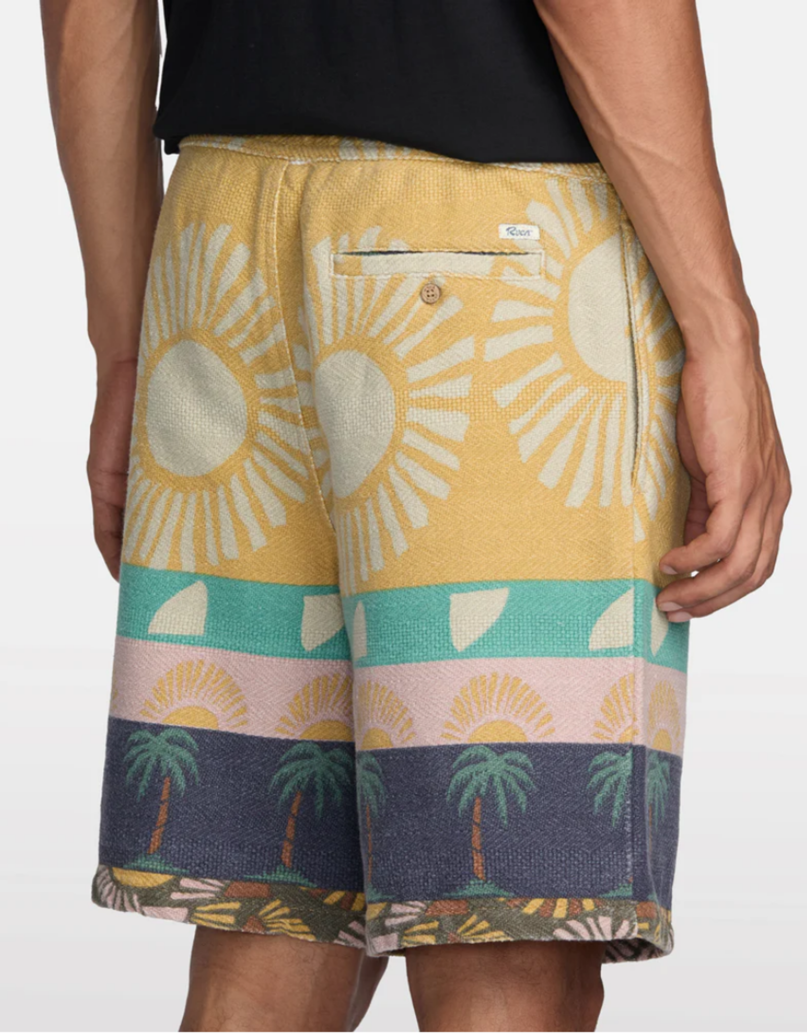 RVCA Exotica Stripe Elastic 19" Short