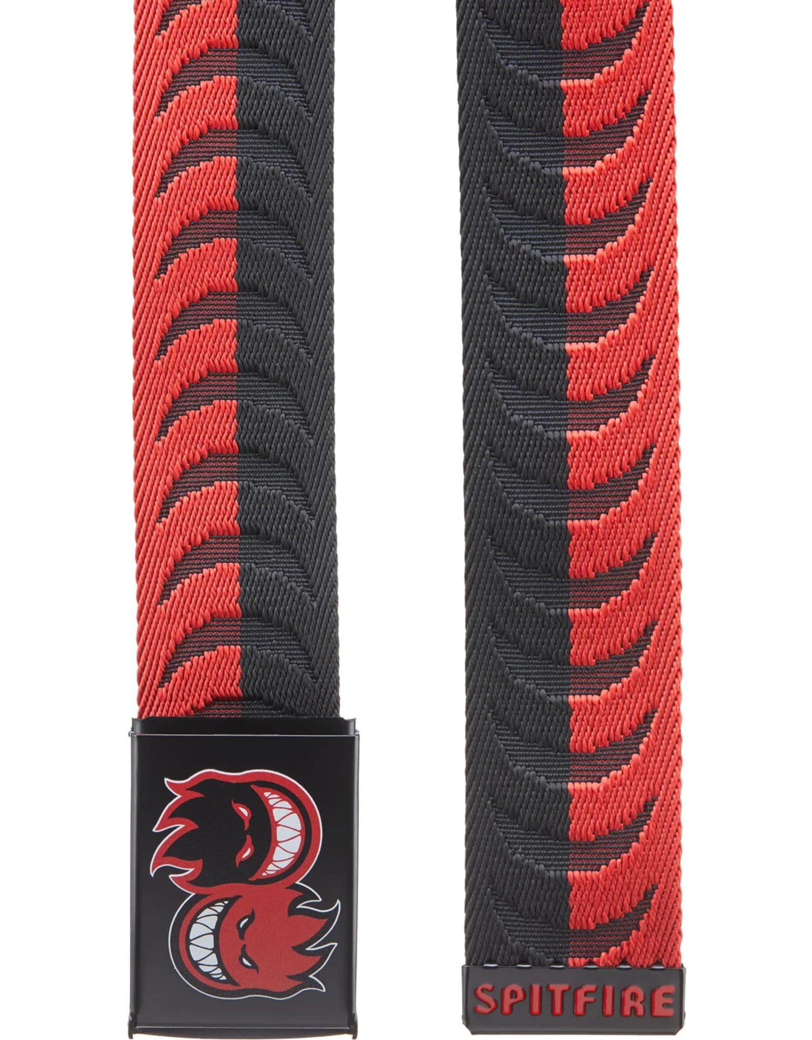 Spitfire ETERNAL CRSCENT JAQUARD WEB BELT BLACK AND RED
