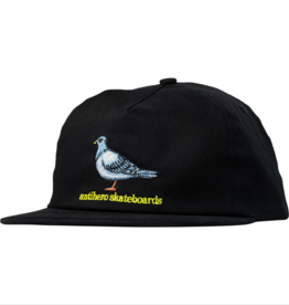 Antihero LIL PIGEON SNAPBACK BLACK AND YELLOW