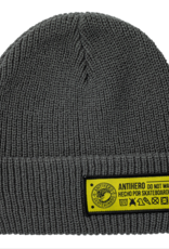 Antihero HECHO POR SKATEBOARDING CUFF BEANIE CHARCOAL/YELLOW