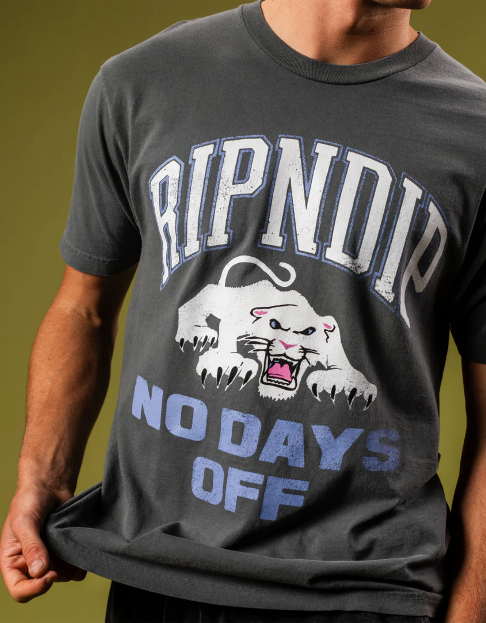 Ripndip T-SHIRT WHITE PANTHER XXL