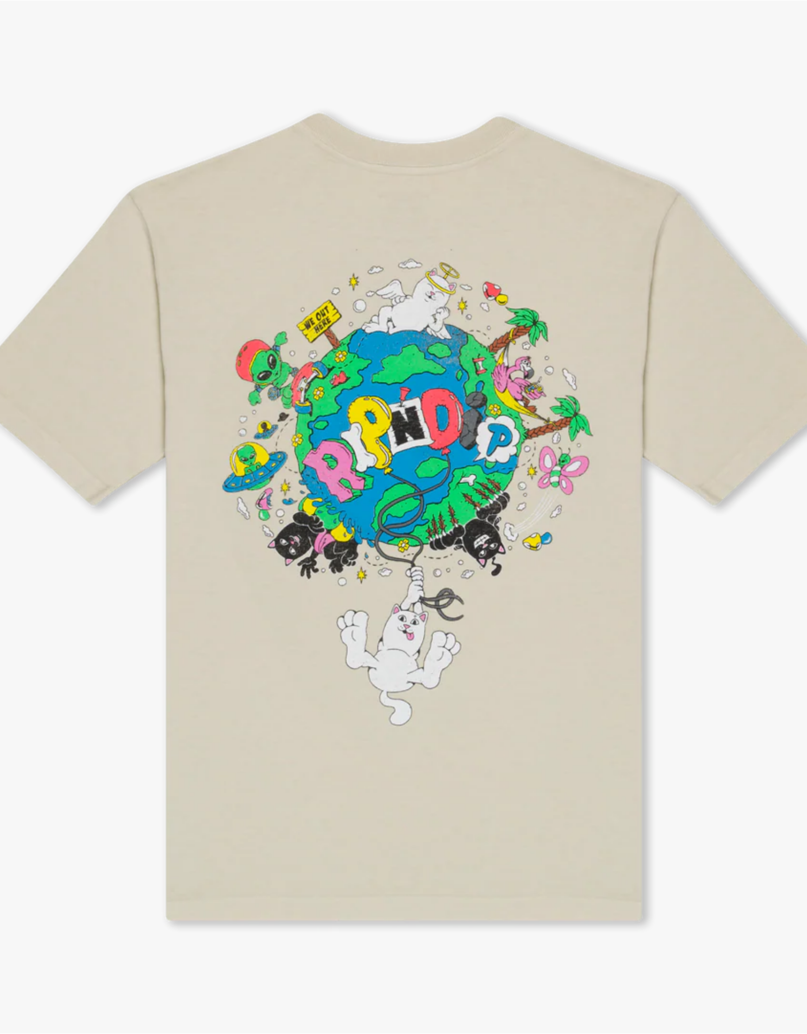 Ripndip T-SHIRT NERM WORLD SAND XL