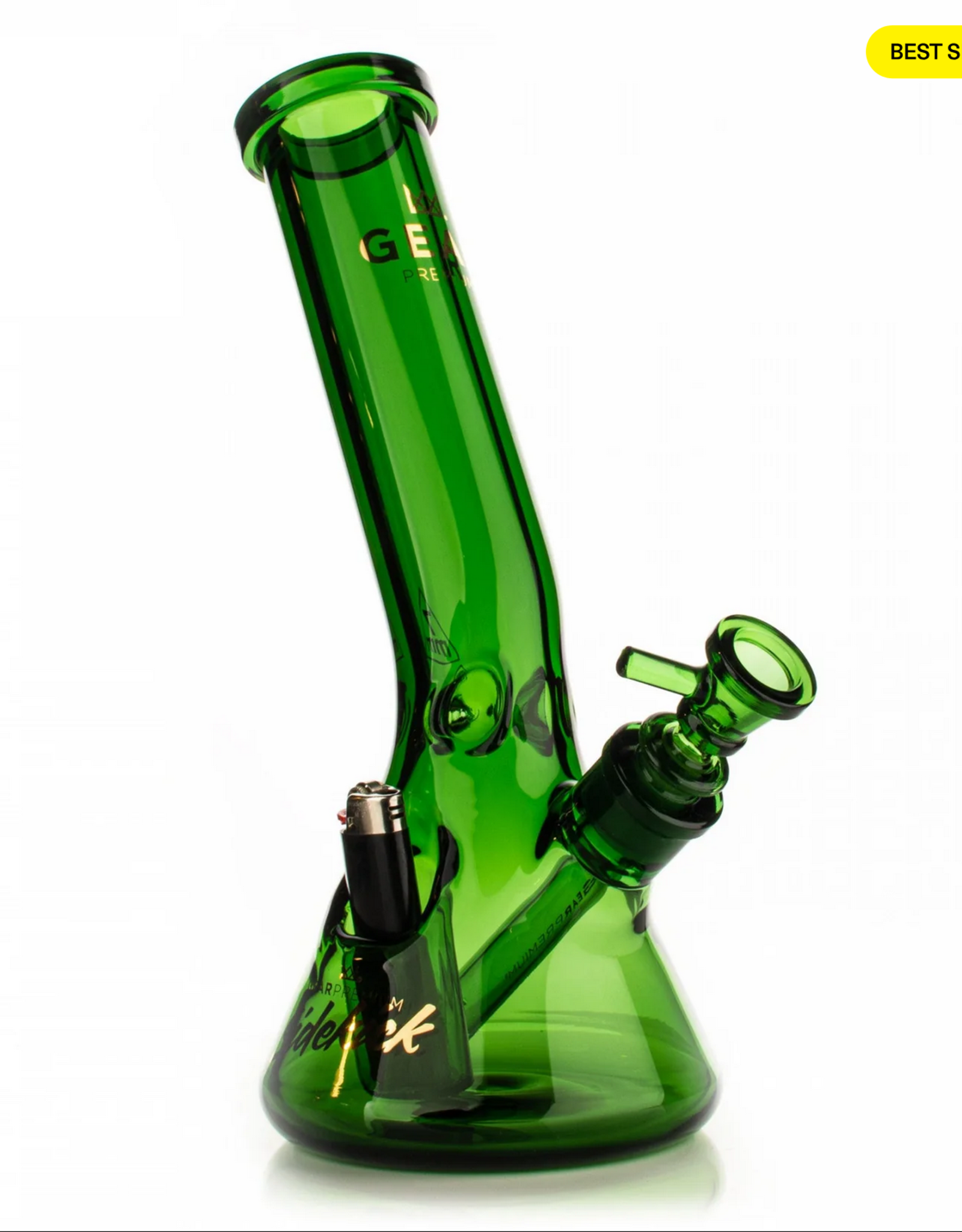 GEAR Premium G610G 12" 7mm Thick Sidekick Laid Back Beaker Base Water Pipe