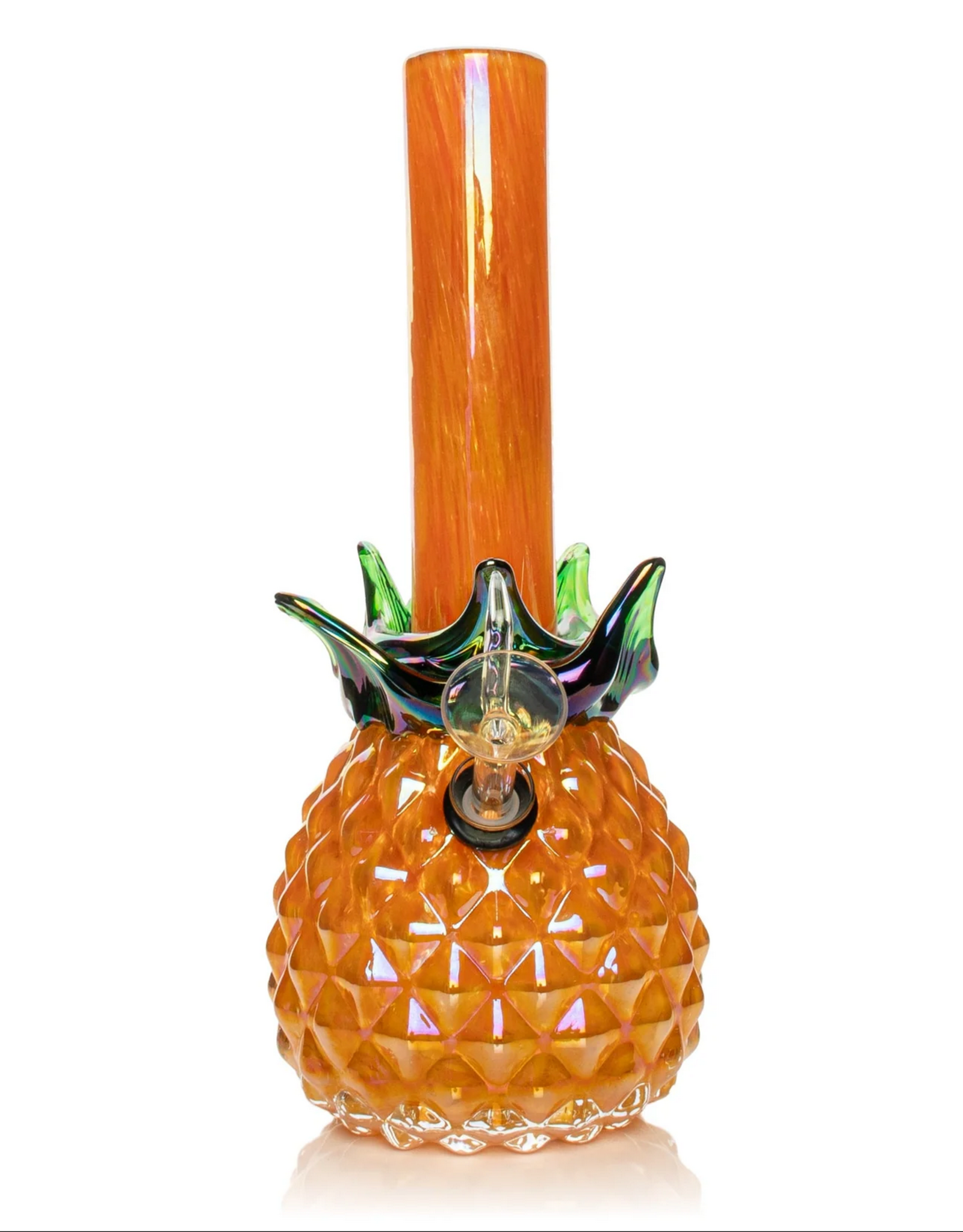 Retro Glass RM96 10" Platinum Metallic Pineapple Water Pipe
