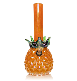 Retro Glass RM96 10" Platinum Metallic Pineapple Water Pipe