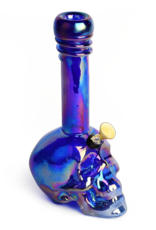 Retro Glass RM65 Retro Glass® 10" Platinum Metallic Skull Tube