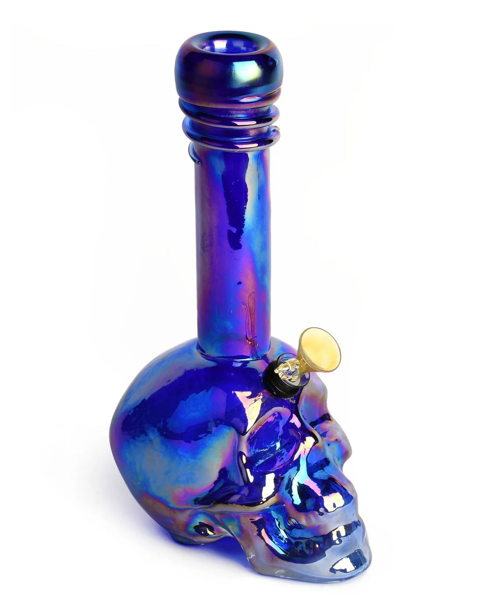 Retro Glass RM65 Retro Glass® 10" Platinum Metallic Skull Tube