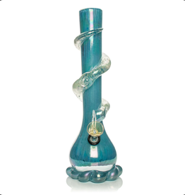 Retro Glass RM104 Retro Glass® 12" Glow-in-the-Dark Bubble Base Water Pipe