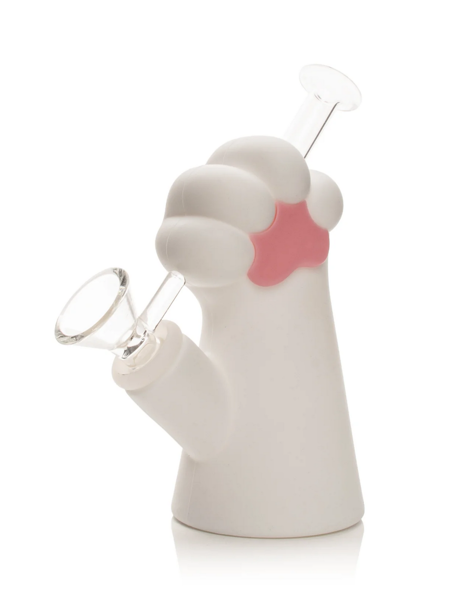 LIT TS220W LIT® Silicone 6" Cat Paw Water Pipe