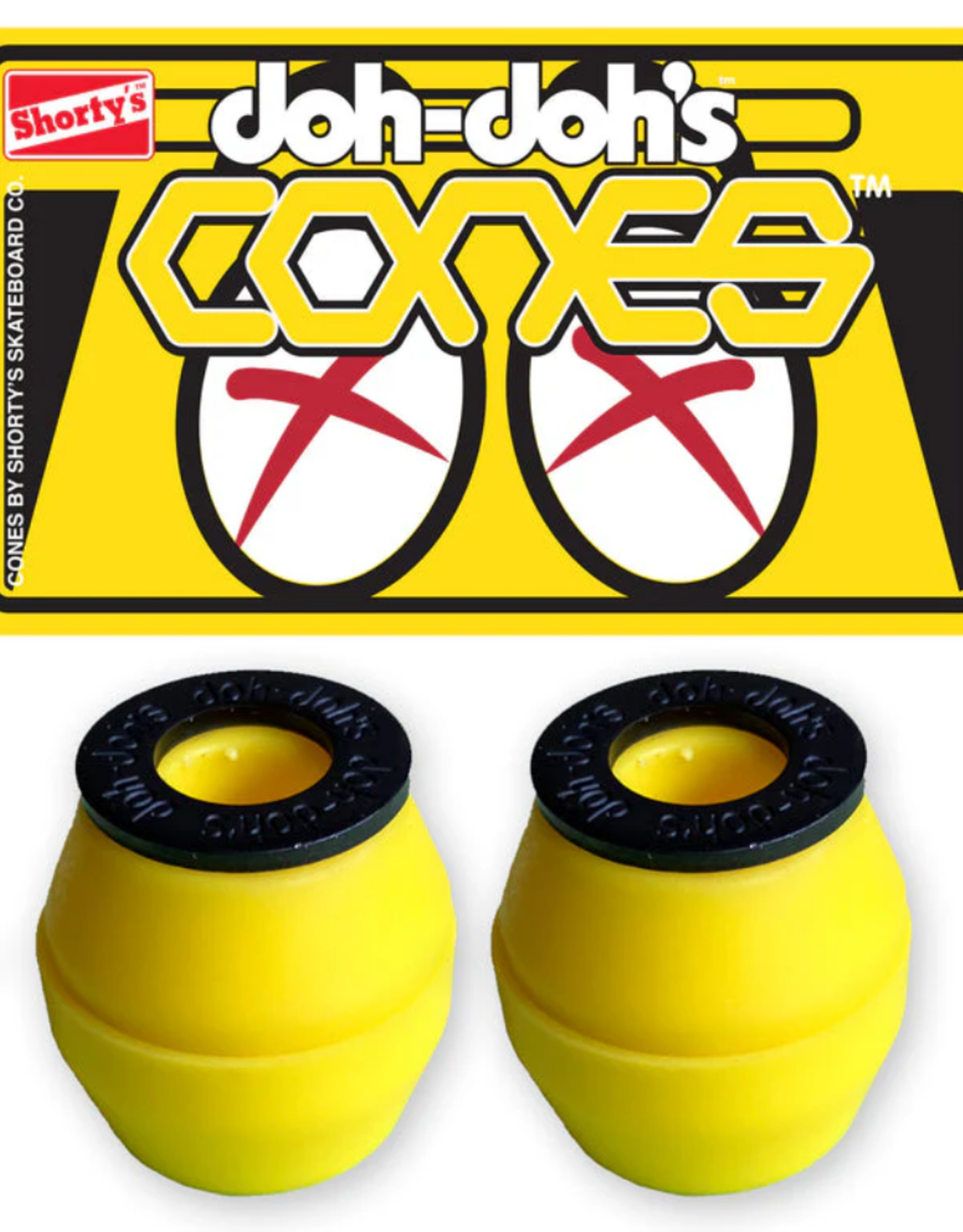 Shortys SHORTYS - CONES BUSHINGS MEDIUM YELLOW (92A)