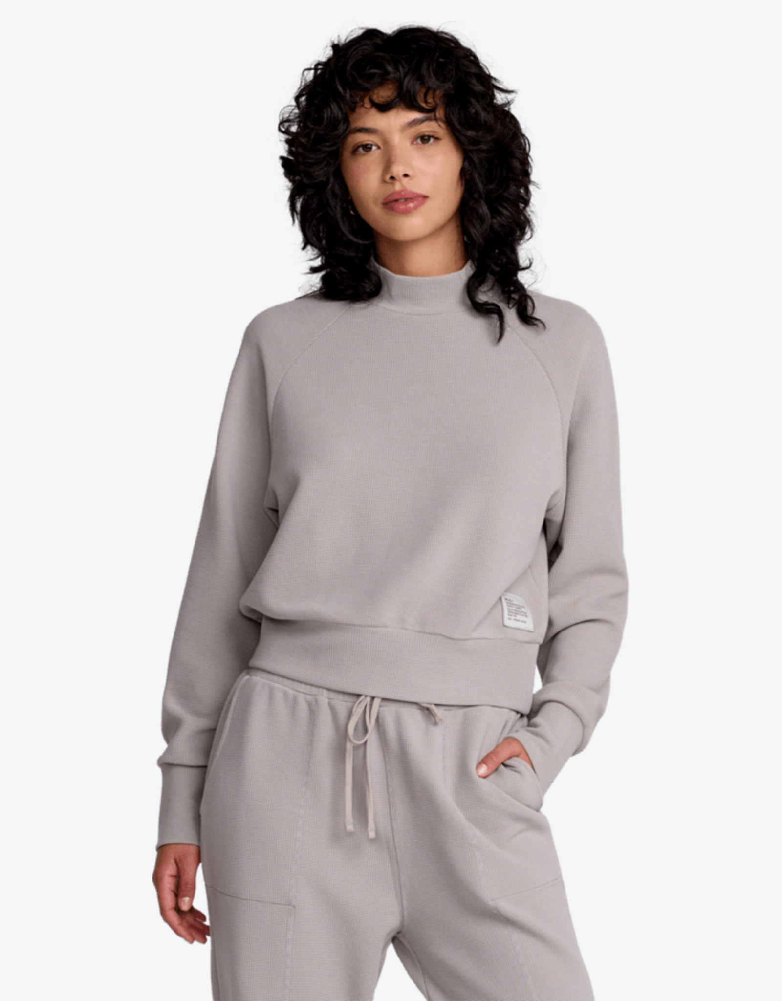 RVCA SOFIE WAFFLE MOCK NECK