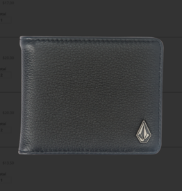 Volcom SINGLE STONE LEATHER WALLET blk