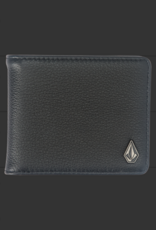 Volcom SINGLE STONE LEATHER WALLET blk