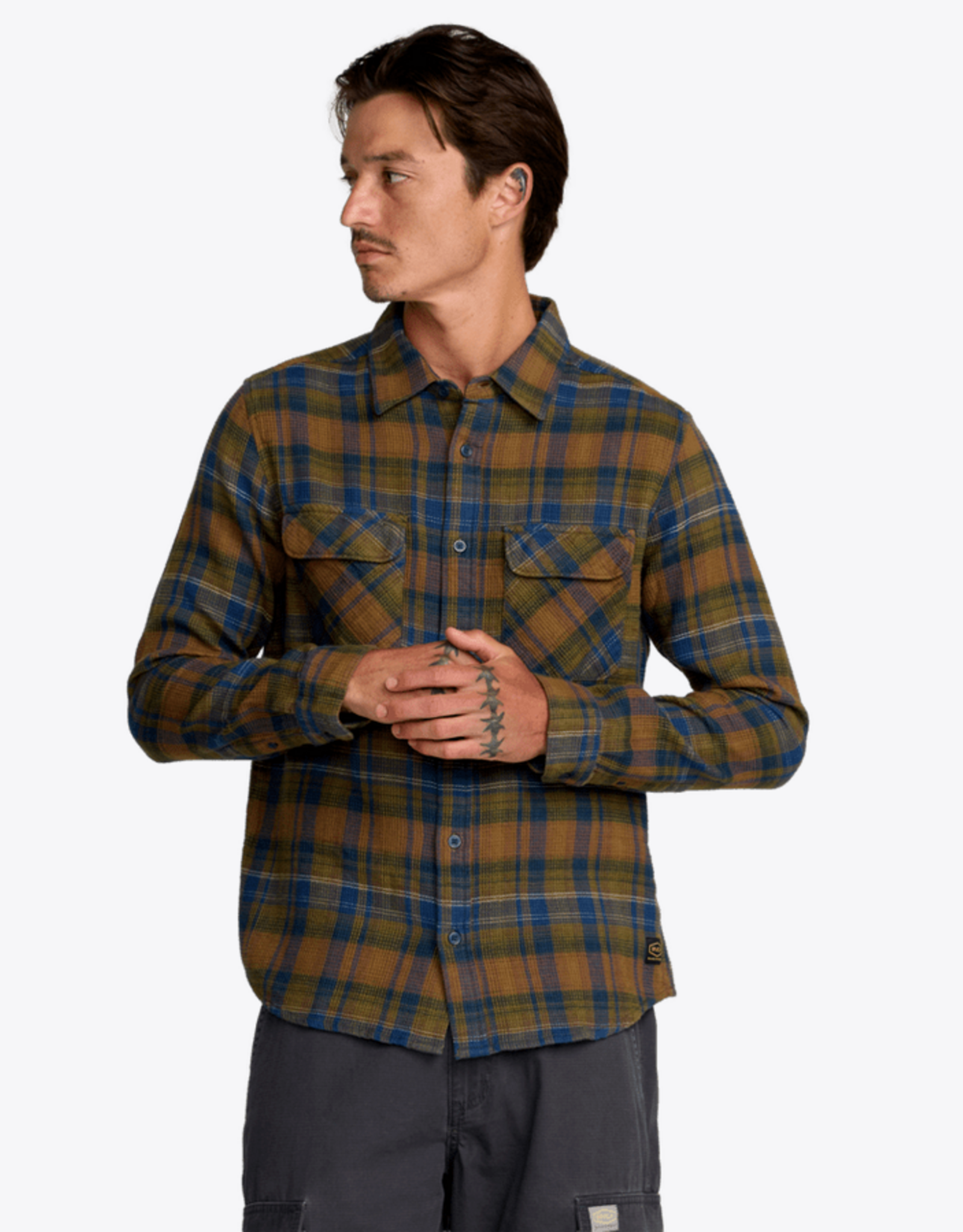 RVCA DAYSHIFT FLANNEL LS