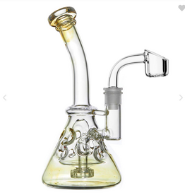 ROCK PLUS YELLOW PERCOLATOR DAB RIG