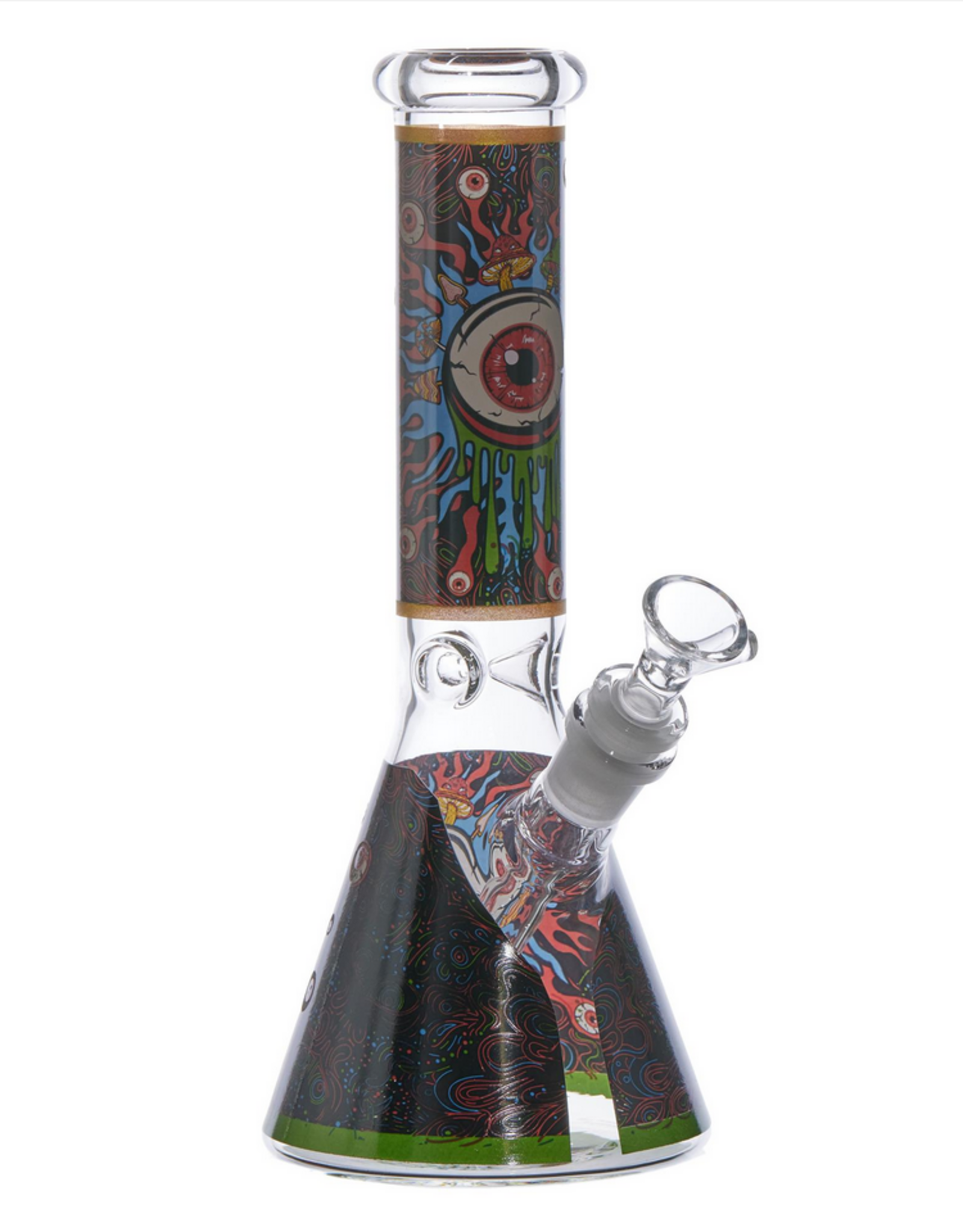 ROCK PLUS EYE SHROOM NIGHTLY BEAKER GLASS BONG