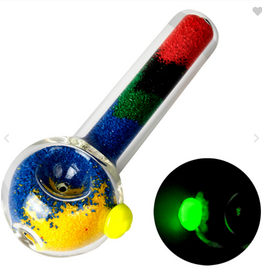 ROCK PLUS RAINBOW POWDER SPOON PIPE