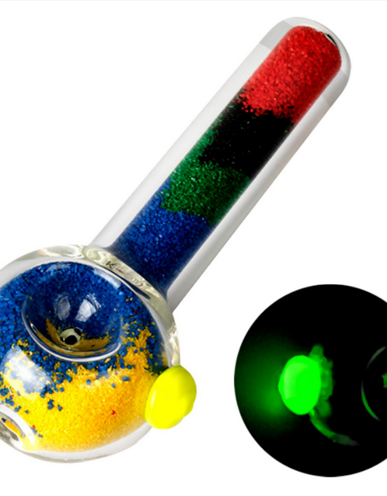 ROCK PLUS RAINBOW POWDER SPOON PIPE