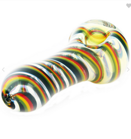 ROCK PLUS RASTA RIBBON SPOON PIPE