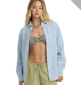 Billabong Wanderer Prntd L/s Wvn Top