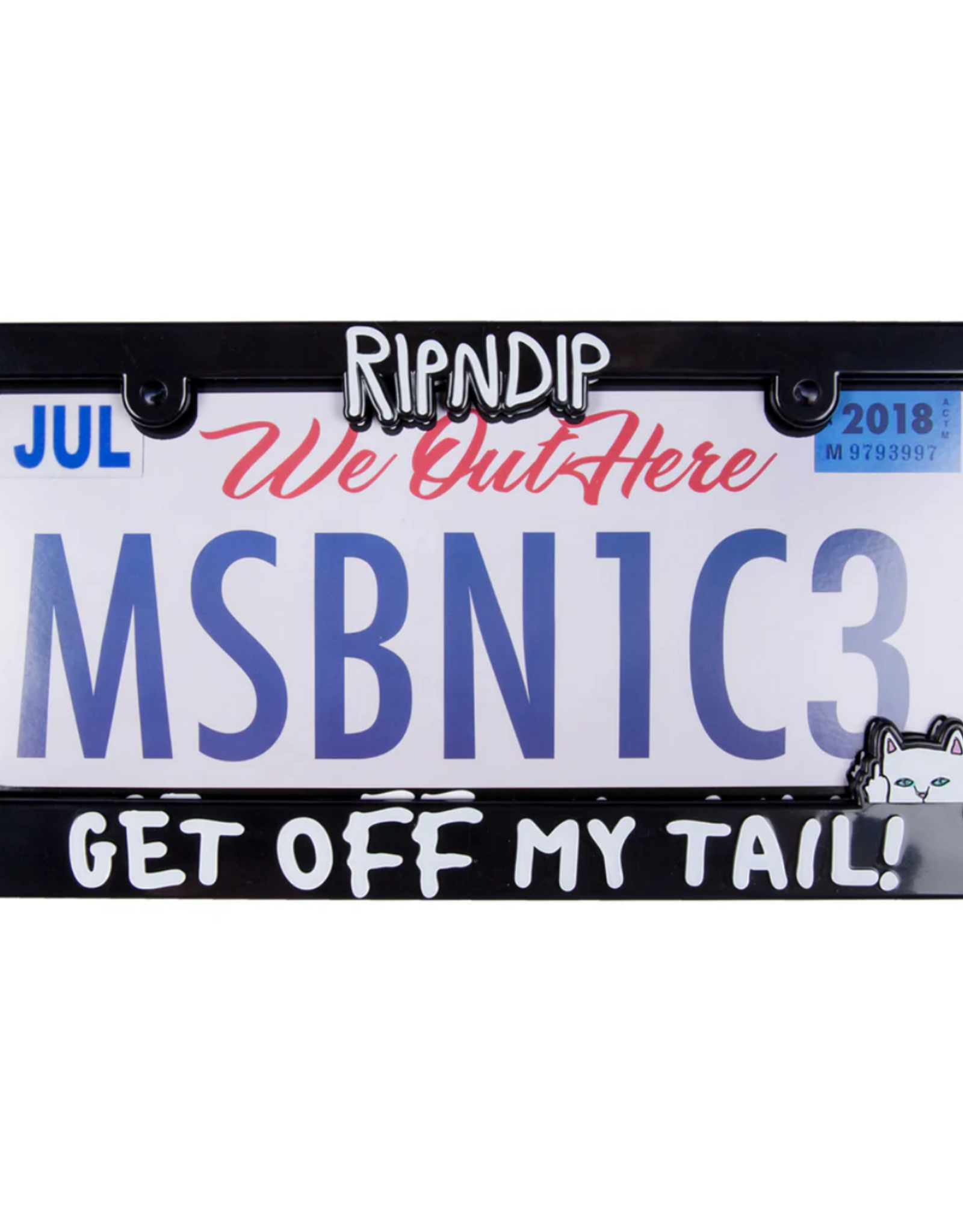 Ripndip Tailgate License Plate Frame (Black)