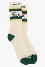 Ripndip Peeking Nermal Socks (Bone / Forest)