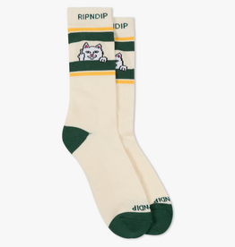 Ripndip Peeking Nermal Socks (Bone / Forest)
