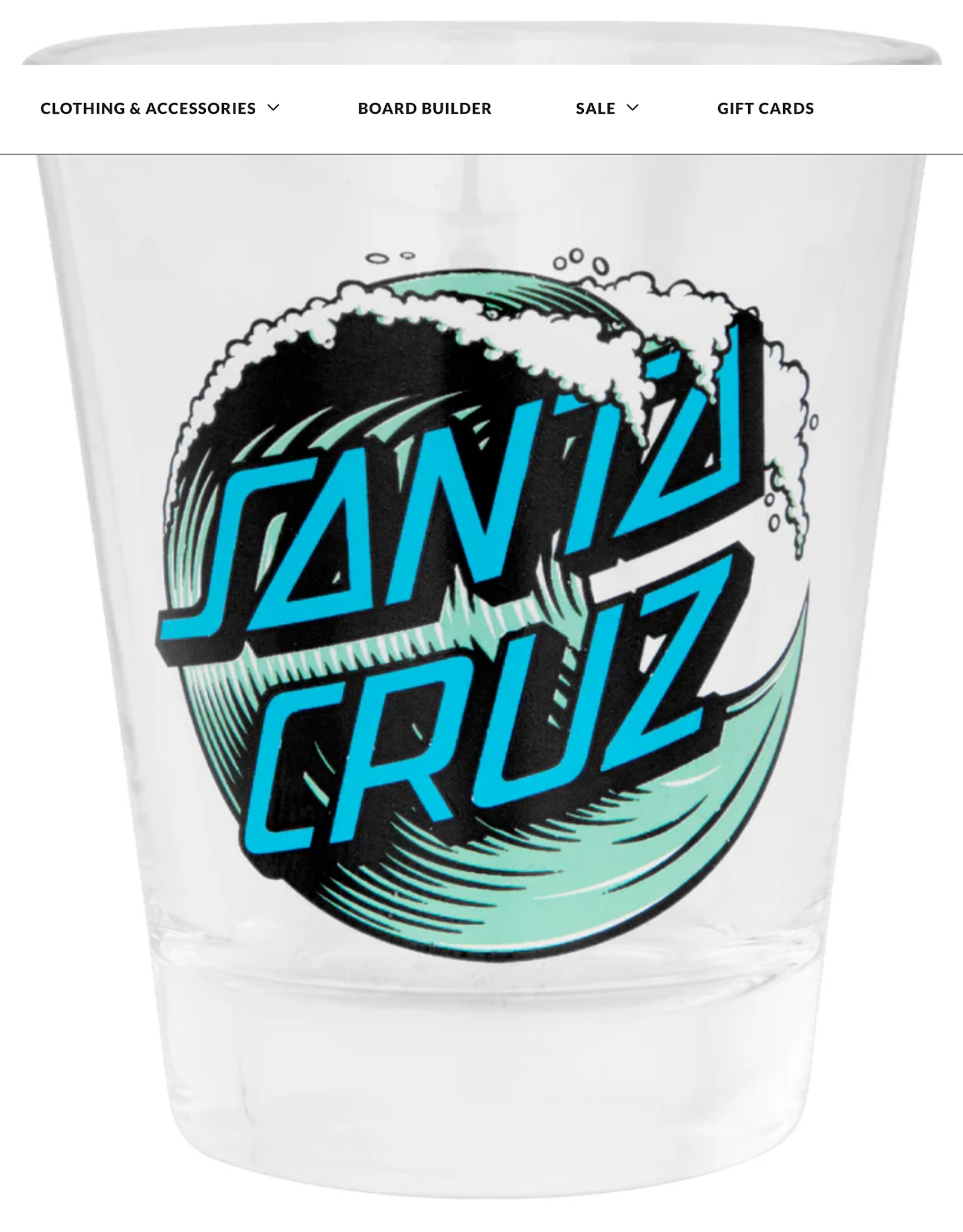 Santa Cruz Wave Dot 2oz Santa Cruz Shot Glass