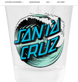 Santa Cruz Wave Dot 2oz Santa Cruz Shot Glass