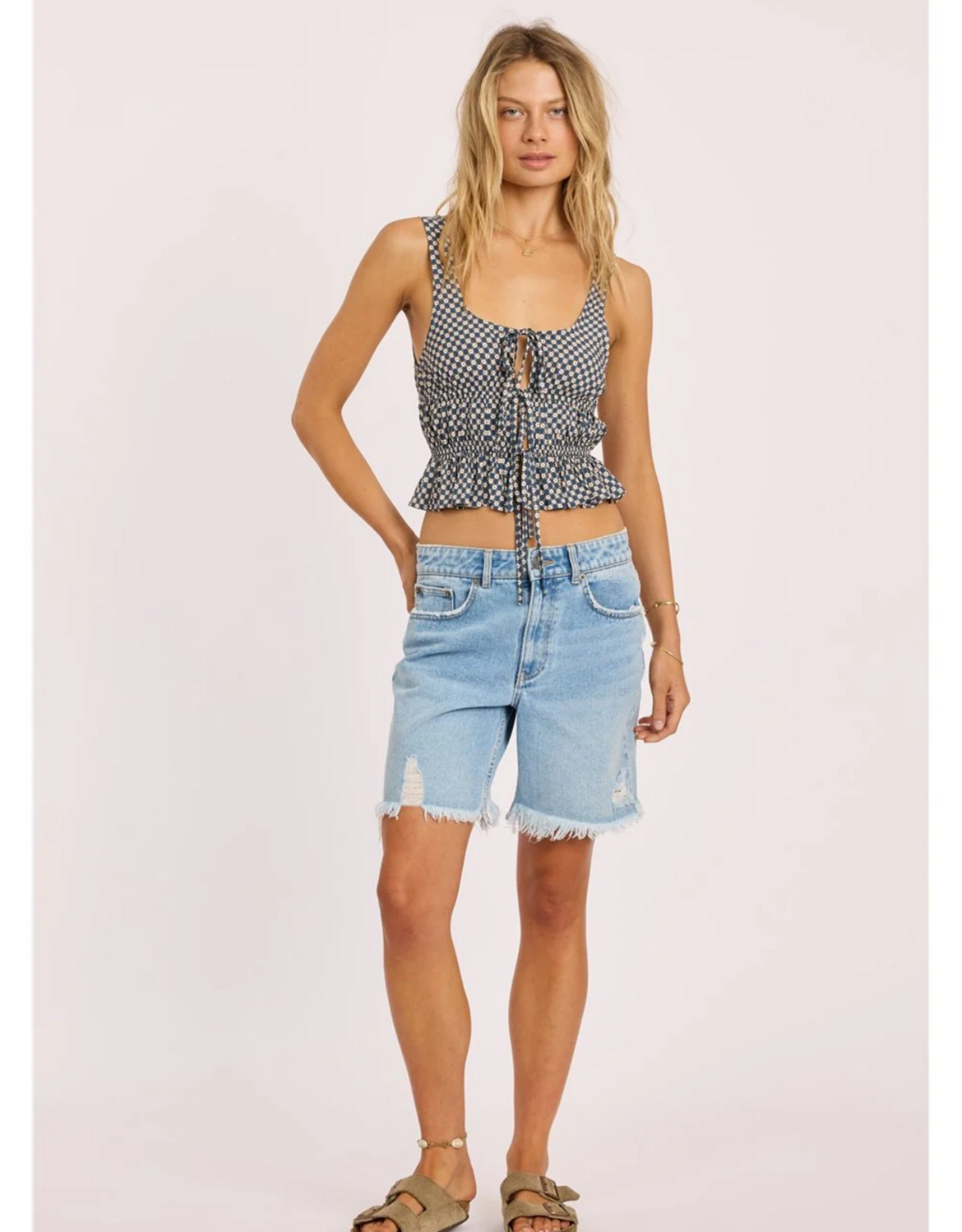 Sisstrevolution Seas The Day Woven Tank