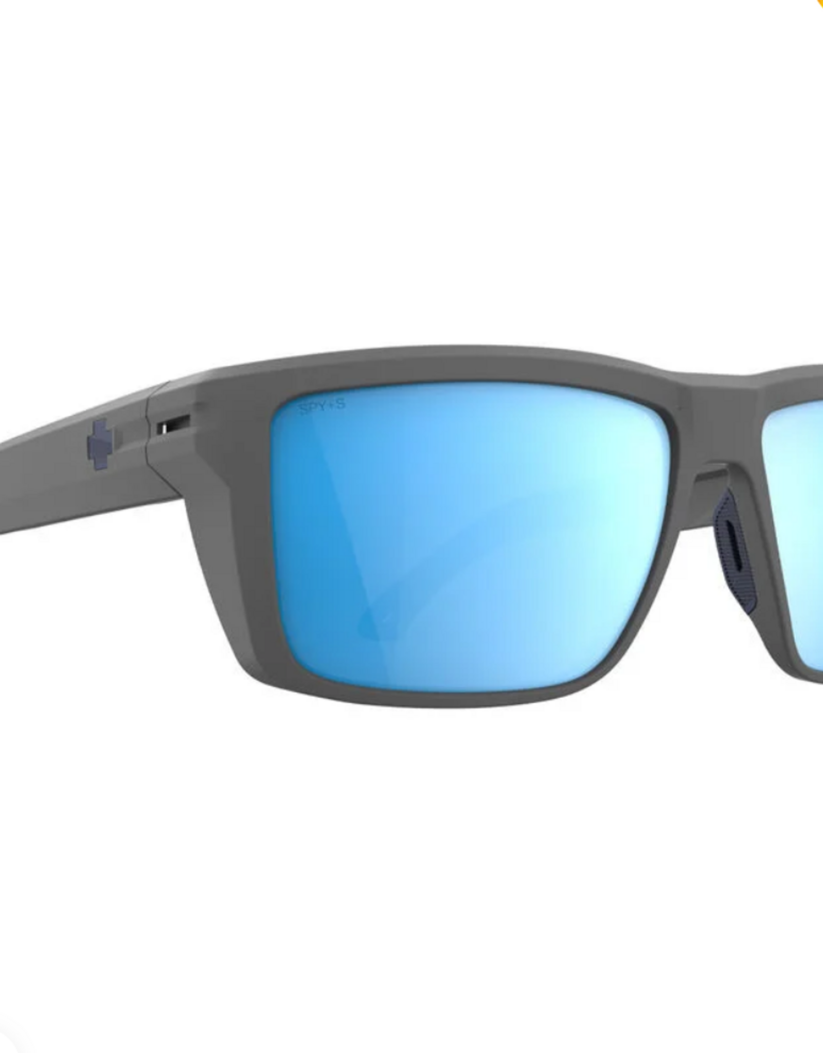 SPY OVERHAUL XL ANSI Matte Gray - Happy Boost Polar Ice Blue Mirror