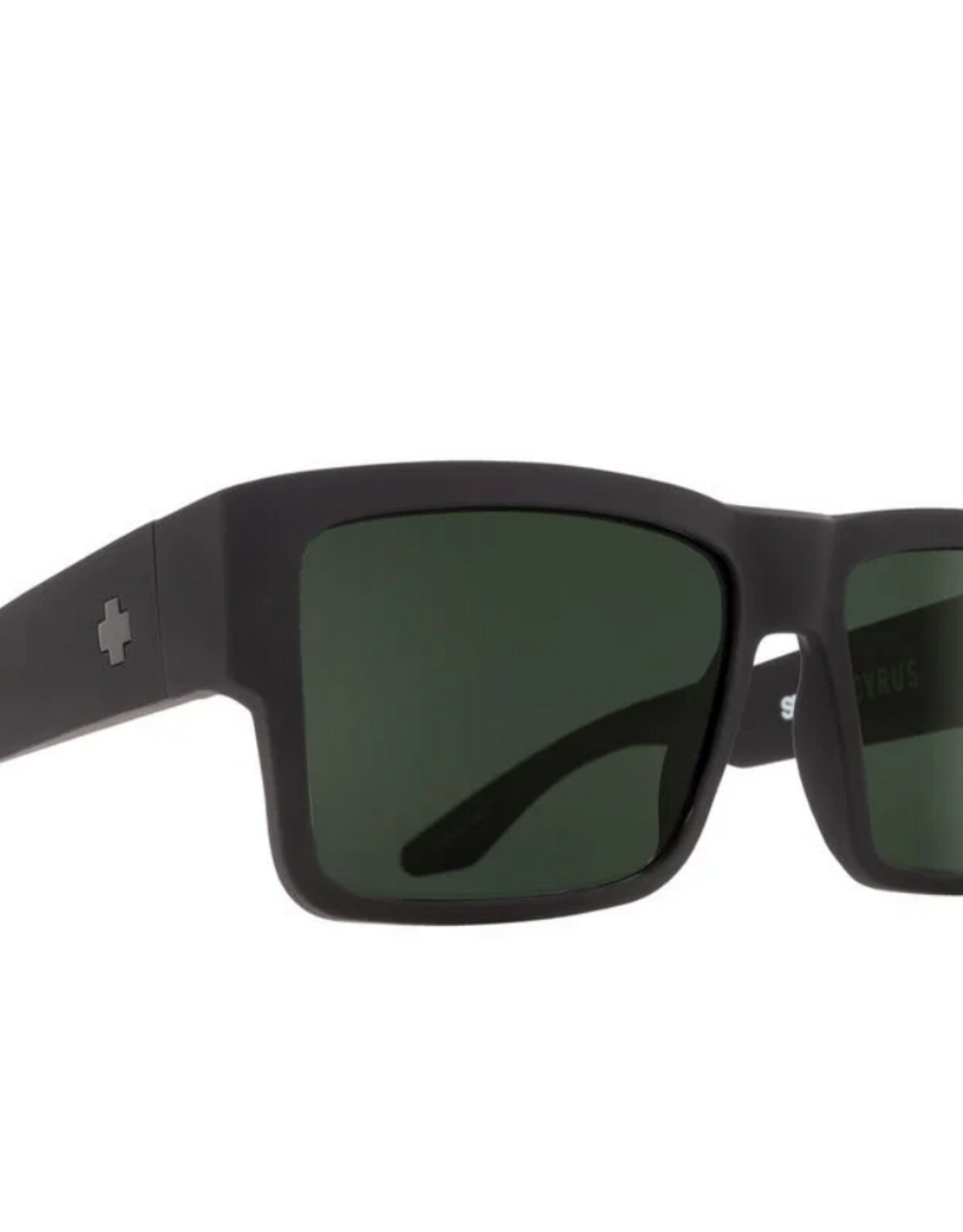 SPY CYRUS Soft Matte Black - Happy Gray Green Polar