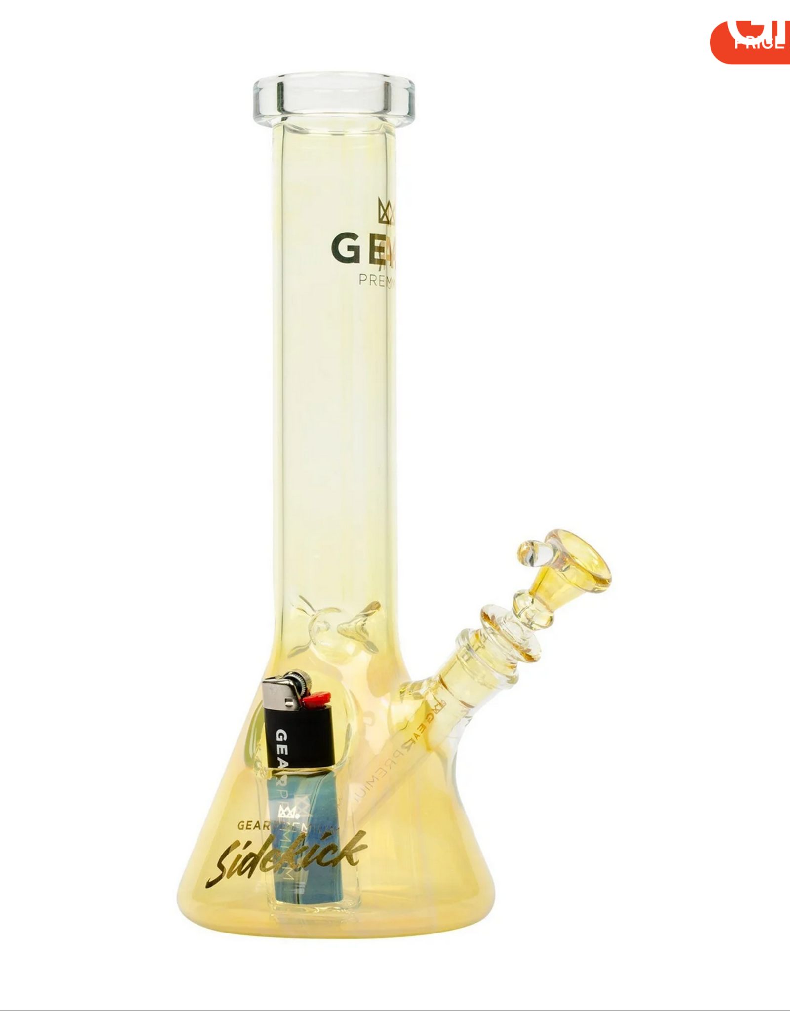 Gear G545CC GEAR Premium 12" Tall Colour Changing Sidekick Beaker Tube W/BuiltInL