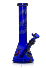 Red Eye Glass REG153 Red Eye Glass 10" Tall Fire Glow In The Dark Water Pipe