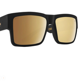 SPY CYRUS Club Midnite Soft Matte Black - Happy Bronze Gold Mirror