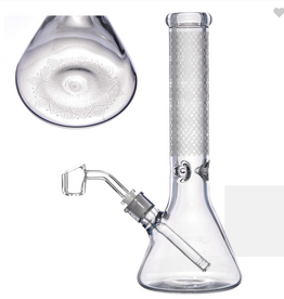 CHECKERED PATTERN DAB RIG BONG 14INCH 7MM THICK