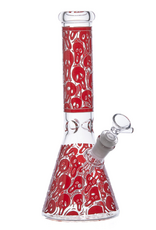SCREAM GHOSTFACE BEAKER GLASS BONG 10INCH
