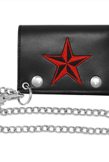 Red Nautical Star Wallet