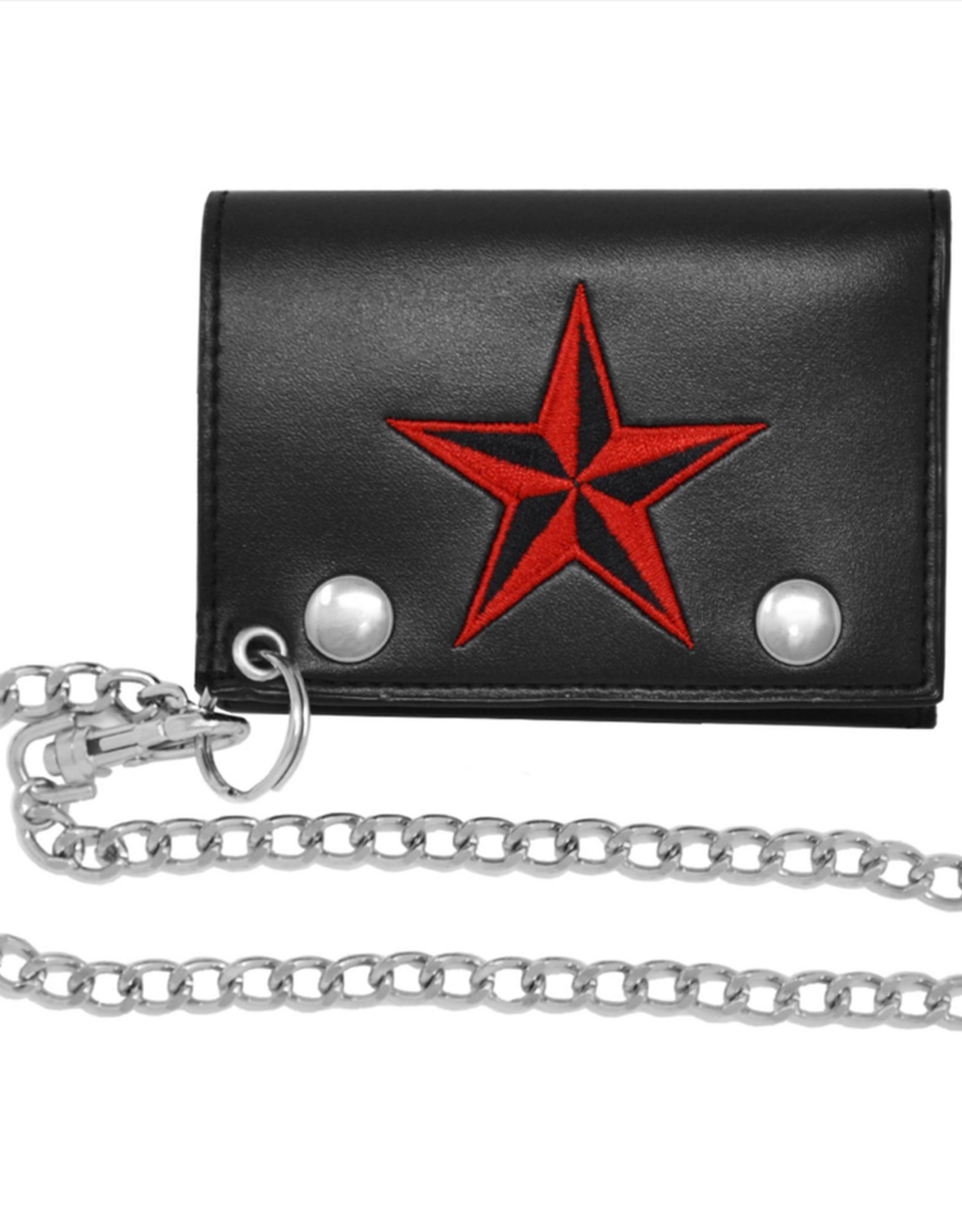 Red Nautical Star Wallet