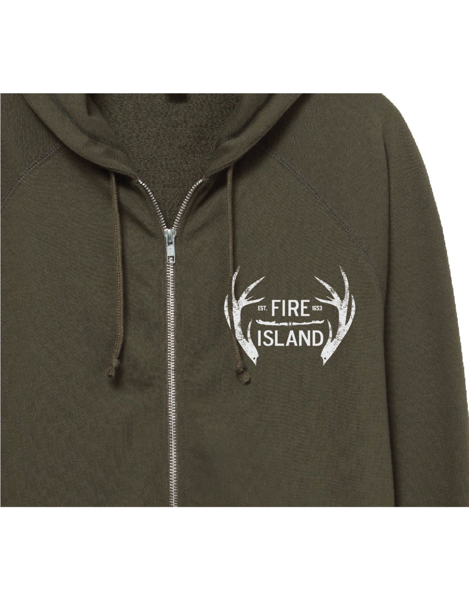 Alternative Apparal Antler Zip Up Hoody