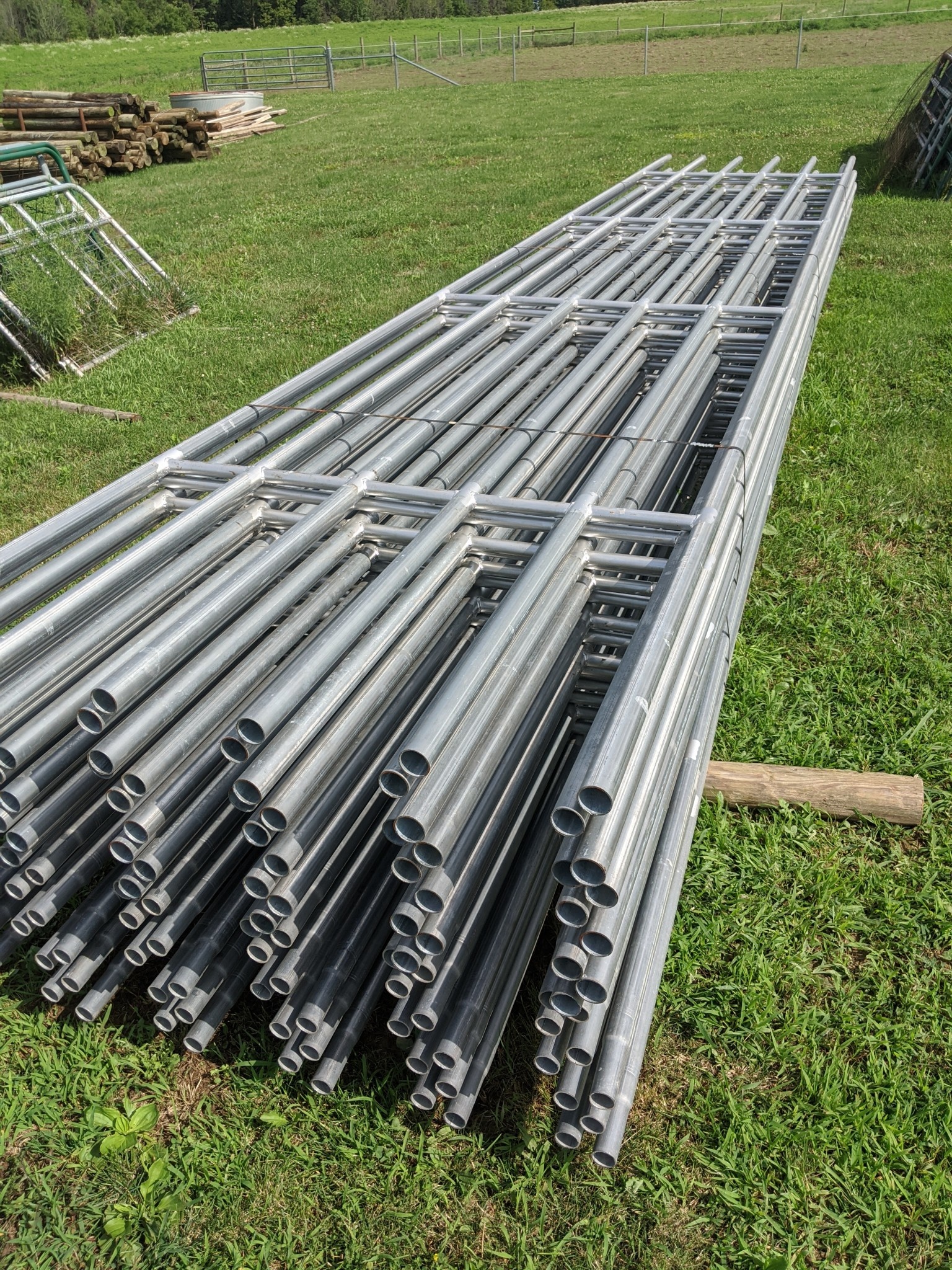 Continuous Fence Panel Galvanized 24 Ft 