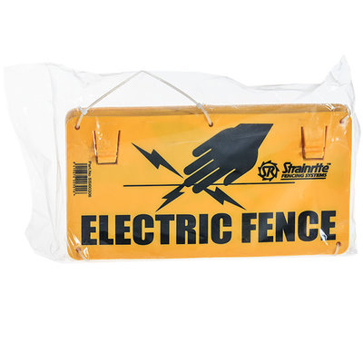 Strainrite Electric Fence Warning Sign